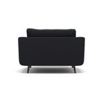 Phoebe Loveseat - Snuggler Chair Grade B — Plush Velvet Charcoal / American Walnut, gallery image 2