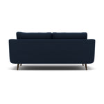 Phoebe 3 Seater Sofa - Large Sofa Standard Back Grade B — Plush Velvet Indigo / American Walnut, gallery image 2