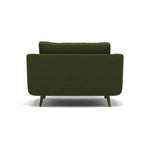 Phoebe Loveseat - Snuggler Chair Grade B — Plush Velvet Vine / American Walnut, gallery image 2