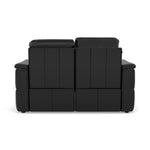 Nicoletti Giacomo 2 Seater Recliner Sofa - 2 Seater Sofa Power Recl Lumber Support CK Botero - Power With Power Headrest Footrest Lumbar & USB — Botero 2154 Nero, gallery image 2