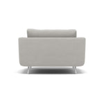 Phoebe Loveseat - Snuggler Chair Grade B — Plush Velvet Silver / Chrome, gallery image 2
