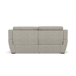 Echo 3 Seater Recliner Sofa - 2.5 Seater Sofa 2 Power Recliners Lumber Support Fabric - Power With Power Headrest Footrest Lumbar & USB — FAB-MIL-105 IRON, gallery image 2