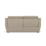Echo 3 Seater Recliner Sofa - 2.5 Seater Sofa 2 Power Recliners Lumber Support Fabric - Power With Power Headrest Footrest Lumbar & USB — FAB-MIL-120 MINK, gallery image 2