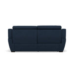 Echo 3 Seater Recliner Sofa - 2.5 Seater Sofa 2 Power Recliners Lumber Support Fabric - Power With Power Headrest Footrest Lumbar & USB — FAB-MIL-303 NAVY, gallery image 2