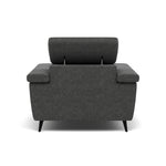 Sparta Recliner Armchair - Chair W/ Power Recliner W/ Ratchet Headrest Fabric - Power with Manual Headrest — KB-1281-UK Darwin Charcoal, gallery image 2