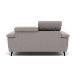 Sparta 2 Seater Recliner Sofa - 2 Str W/ 2 Power Recliner W/ 2 Ratchet Headrest Fabric - Power with Manual Headrest — KB-1291-UK Amigo Granite, gallery image 2