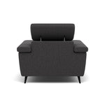 Sparta Recliner Armchair - Chair W/ Power Recliner W/ Ratchet Headrest Fabric - Power with Manual Headrest — KB-1295-UK Amigo Coal, gallery image 2