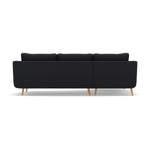 Phoebe Large Chaise Sofa - Large Chaise Sofa LHF Standard Back Grade B - Left Hand Facing — Plush Velvet Charcoal / Natural, gallery image 2