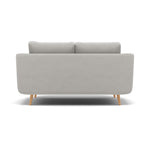 Phoebe 2 Seater Sofa - Small Sofa Standard Back Grade B — Plush Velvet Silver / Natural, gallery image 2