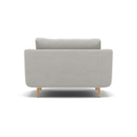 Phoebe Loveseat - Snuggler Chair Grade B — Plush Velvet Silver / Natural, gallery image 2