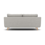 Phoebe 3 Seater Sofa - Large Sofa Standard Back Grade B — Plush Velvet Silver / Natural, gallery image 2