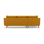 Phoebe Large Chaise Sofa - Large Chaise Sofa LHF Standard Back Grade B - Left Hand Facing — Plush Velvet Turmeric / Weathered Oak, gallery image 2
