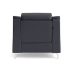 Nicoletti Carmen Recliner Armchair - Power Recliner Chair CB - Power Recliner with USB — Feet: Shiny Metal / Torello PS Blu -S 81, gallery image 2