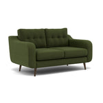 Phoebe 2 Seater Sofa - Small Sofa Standard Back Grade B — Plush Velvet Vine / American Walnut, gallery image 1