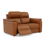 Nicoletti Giacomo 2 Seater Recliner Sofa - 2 Seater Sofa Power Recl Lumber Support CK Botero - Power With Power Headrest Footrest Lumbar & USB — Botero 2151 Cuoio, gallery image 1