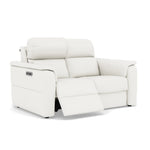Nicoletti Giacomo 2 Seater Recliner Sofa - 2 Seater Sofa Power Recl Lumber Support CK Botero - Power With Power Headrest Footrest Lumbar & USB — Botero 2153 Bianco, gallery image 1