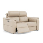 Nicoletti Giacomo 2 Seater Recliner Sofa - 2 Seater Sofa Power Recl Lumber Support CK Botero - Power With Power Headrest Footrest Lumbar & USB — Botero 2156 Crema, gallery image 1