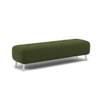 Phoebe Footstool - Medium Bench Stool Grade B — Plush Velvet Vine / Chrome, gallery image 1