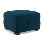 Beck Storage Footstool - Storage Footstool Fabric — FAB-CAN-330 STEEL BLUE, gallery image 1