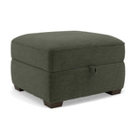 Beck Storage Footstool - Storage Footstool Fabric — FAB-CAN-352 FORREST GREEN, gallery image 1