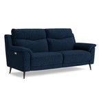 Revel Small 3 Seater Sofa - 2.5 Seater Sofa Compact Fabric — FAB-LKV - 13 NAVY, gallery image 1