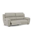 Echo 3 Seater Recliner Sofa - 2.5 Seater Sofa 2 Power Recliners Lumber Support Fabric - Power With Power Headrest Footrest Lumbar & USB — FAB-MIL-105 IRON, gallery image 1