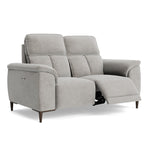 Loma 2 Seater Recliner Sofa - 2 Seater Sofa with 2 Power Recliners USB Fabric - Power Recliner with USB — FAB-NTS - 11 DOVE, gallery image 1