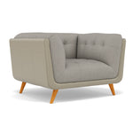 Siena Armchair - Armchair F8 + Cat 60 — Hopsack Dove 70001+Cat 60/23, gallery image 1