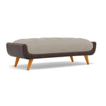 Siena Footstool - Large Footstool F8 + Cat 60 — Hopsack Linen 70004+Cat 60/08, gallery image 1