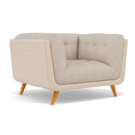 Siena Armchair - Armchair F8 + Cat 60 — Hopsack Natural 70002+Cat 60/05, gallery image 1
