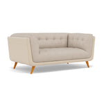 Siena 2 Seater Sofa - 2 Seater Sofa F8 + Cat 60 — Hopsack Natural 70002+Cat 60/05, gallery image 1