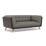 Siena Large 2 Seater Sofa - 2.2 Seater Sofa F8 + Cat 60 — Hopsack Platinum 70003+Cat 60/21, gallery image 1