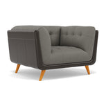 Siena Armchair - Armchair F8 + Cat 60 — Hopsack Platinum 70003+Cat 60/21, gallery image 1