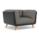 Siena Armchair - Armchair F8 + Cat 60 — Hopsack Platinum 70003+Cat 60/25, gallery image 1