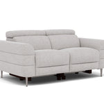 Hoy 2 Seater Sofa - 2 Str Static W/Manual Headrest Fabric — KB-1280-UK Darwin Silver, gallery image 1