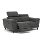 Sparta 2 Seater Recliner Sofa - 2 Str W/ 2 Power Recliner W/ 2 Ratchet Headrest Fabric - Power with Manual Headrest — KB-1281-UK Darwin Charcoal, gallery image 1