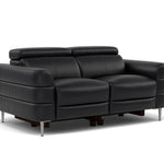Hoy 2 Seater Sofa - 2 Str Static W/Manual Headrest Cat M — M5657 Melbourne Black, gallery image 1