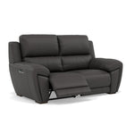 Echo 2 Seater Recliner Sofa - 2 Seater 2 Power Recliners Lumber Support Cat 25S - Power With Power Headrest Footrest Lumbar & USB — NCS-180E SLATE GREY, gallery image 1
