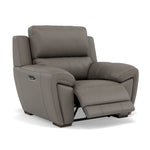 Echo Recliner Armchair - Power Recliner Chair Lumber Support Cat 25S - Power With Power Headrest Footrest Lumbar & USB — NCS-232E GRANITE, gallery image 1