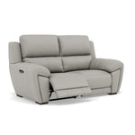 Echo 2 Seater Recliner Sofa - 2 Seater 2 Power Recliners Lumber Support Cat 25S - Power With Power Headrest Footrest Lumbar & USB — NCS-251E GREY, gallery image 1