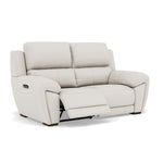 Echo 2 Seater Recliner Sofa - 2 Seater 2 Power Recliners Lumber Support Cat 25S - Power With Power Headrest Footrest Lumbar & USB — NCS-744D STAR WHITE, gallery image 1