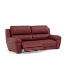 Echo 3 Seater Recliner Sofa - 2.5 Seater Sofa 2 Power Recliners Cat 25S - Power Recliner Power Footrest Headrest & USB — NCS-854C RUSTIC RED, gallery image 1