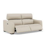 Beck Small 3 Seater Recliner Sofa - 2.5 Seater Sofa with 2 Power Recliners (Compact) Cat 20S - Power Recliner with USB — NWS-521E FROST, gallery image 1
