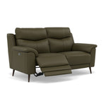 Revel 2 Seater Recliner Sofa - 2 Seater Sofa with 2 Power Recliners Cat 20S - Power Recliner with USB — NWS-548E DARK OLIVE, gallery image 1