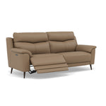 Revel 3 Seater Recliner Sofa - 2.5 Seater Sofa with 2 Power Recliners Cat 20S - Power Recliner with USB — NWS-513E PINE BARK, gallery image 1