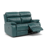 Galaxy 2 Seater Recliner Sofa - 2 Seater 2 Power Recliners Cat 20S - Power Recliner with USB — BVS-301E LAKE GREEN, gallery image 1