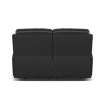 Galaxy 2 Seater Recliner Sofa - 2 Seater 2 Power Recliners Cat 20S - Power Recliner with USB — BXS-023C BLACK, gallery image 2