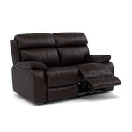 Galaxy 2 Seater Recliner Sofa - 2 Seater 2 Power Recliners Cat 20S - Power Recliner with USB — BXS-037C WALNUT, gallery image 1