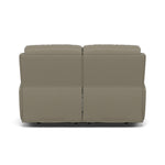 Galaxy 2 Seater Recliner Sofa - 2 Seater 2 Power Recliners Cat 20S - Power Recliner with USB — BXS-039C PEBBLE, gallery image 2