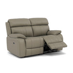 Galaxy 2 Seater Recliner Sofa - 2 Seater 2 Power Recliners Cat 20S - Power Recliner with USB — BXS-039C PEBBLE, gallery image 1